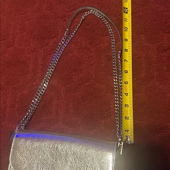 🩶BRAND NEW WITH TAGS🩶Kate Spade Metallic Silver Shoulder Bag - Picture 12 of 16